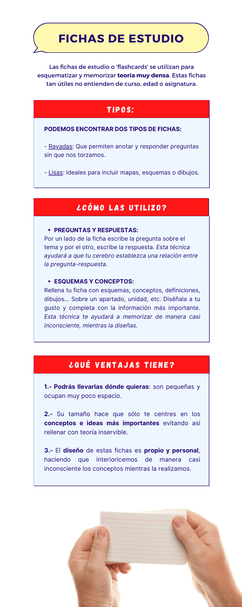 Formación Universitaria ¿Qué son las Fichas de Estudio o Flash Cards?